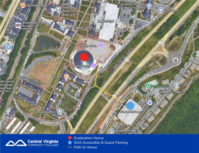 Graduation parking map